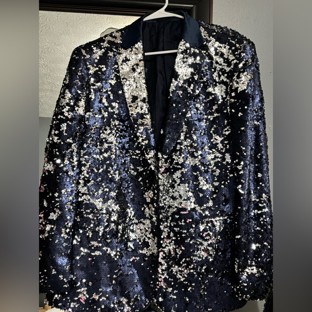 Men’s reversible sequence blazer